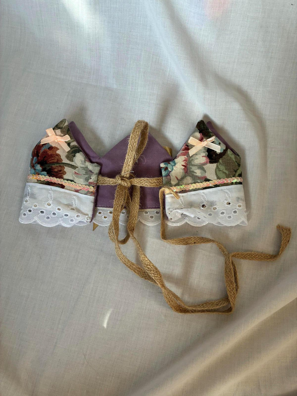 Floral Fabric Party Crown