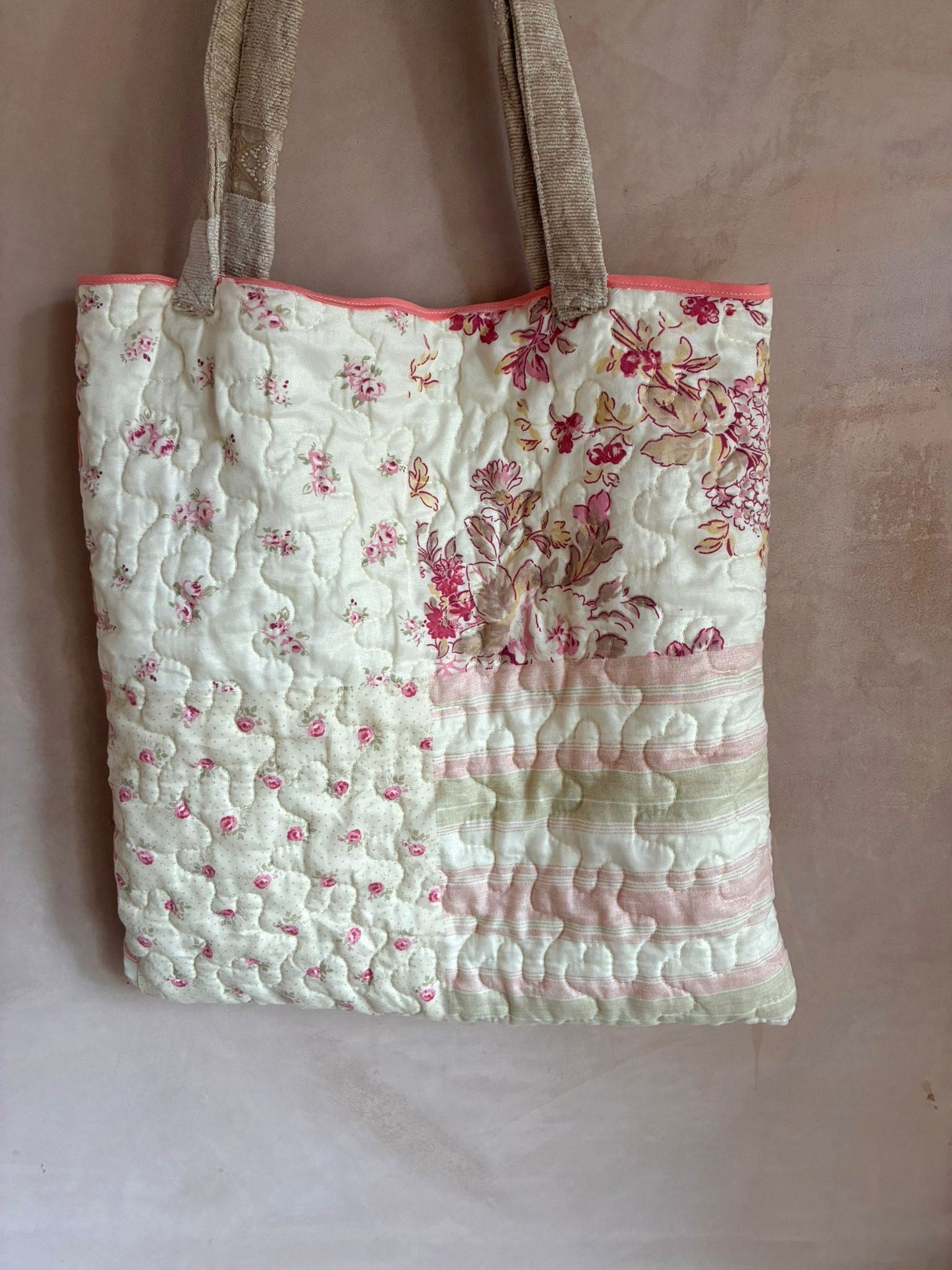 Quilted Reversible Tote Bag