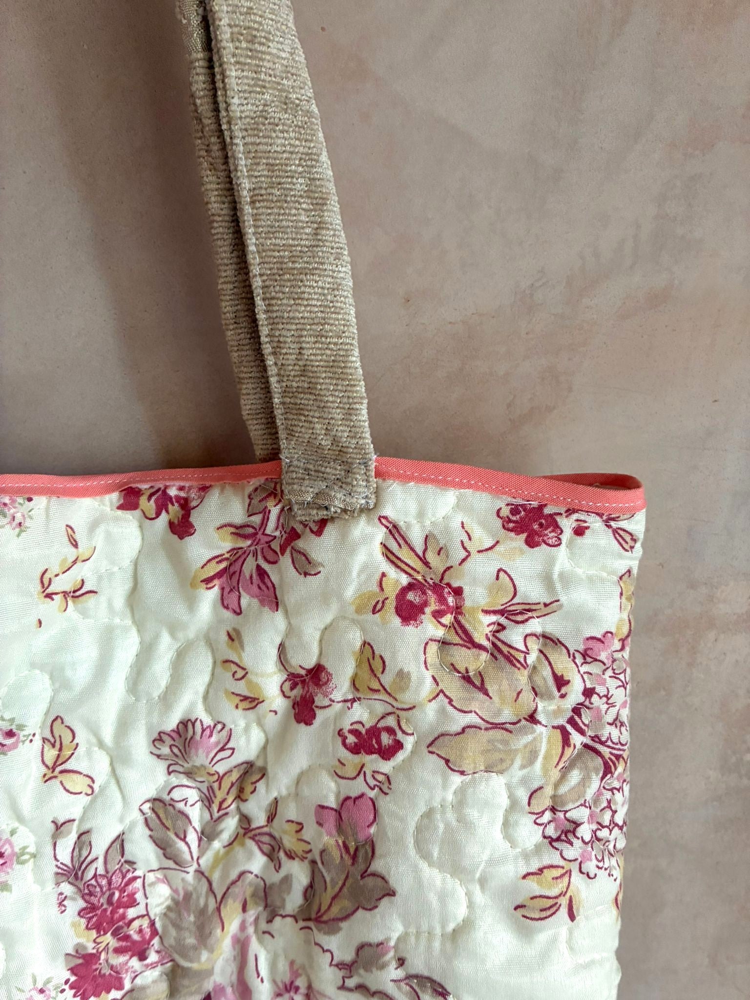 Quilted Reversible Tote Bag