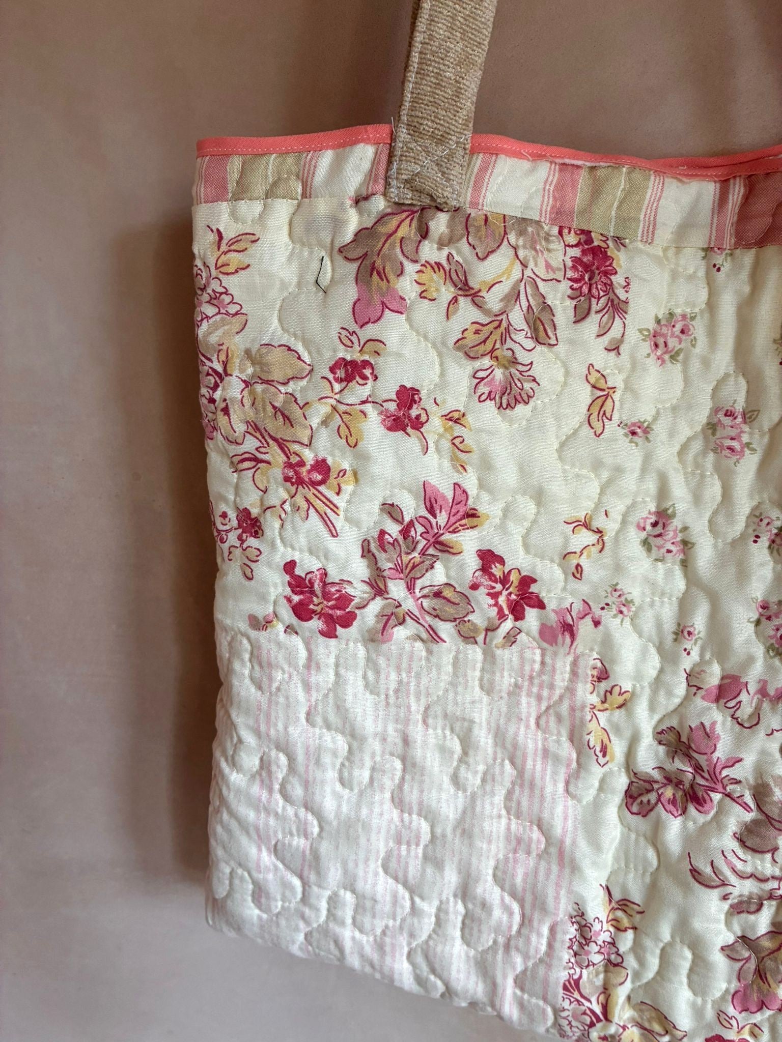 Quilted Reversible Tote Bag