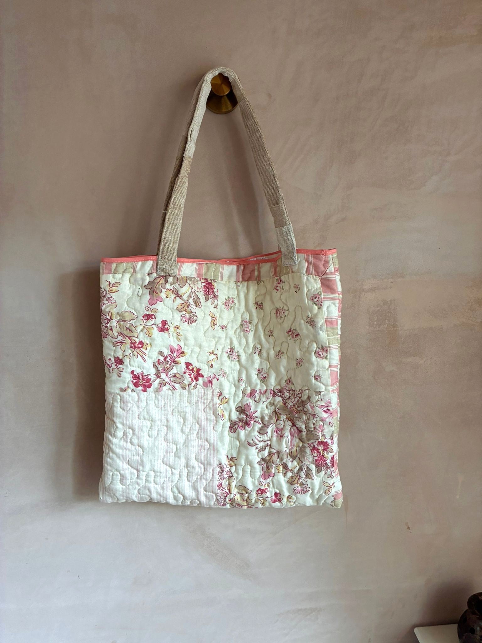 Quilted Reversible Tote Bag