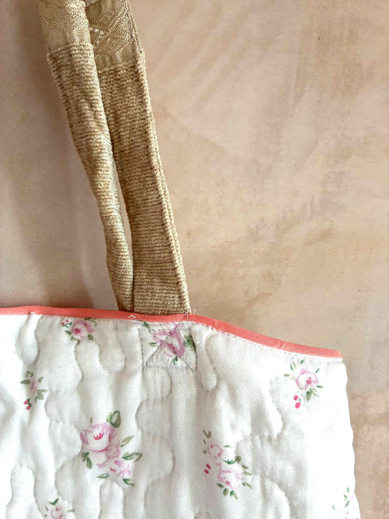 Quilted Reversible Tote Bag