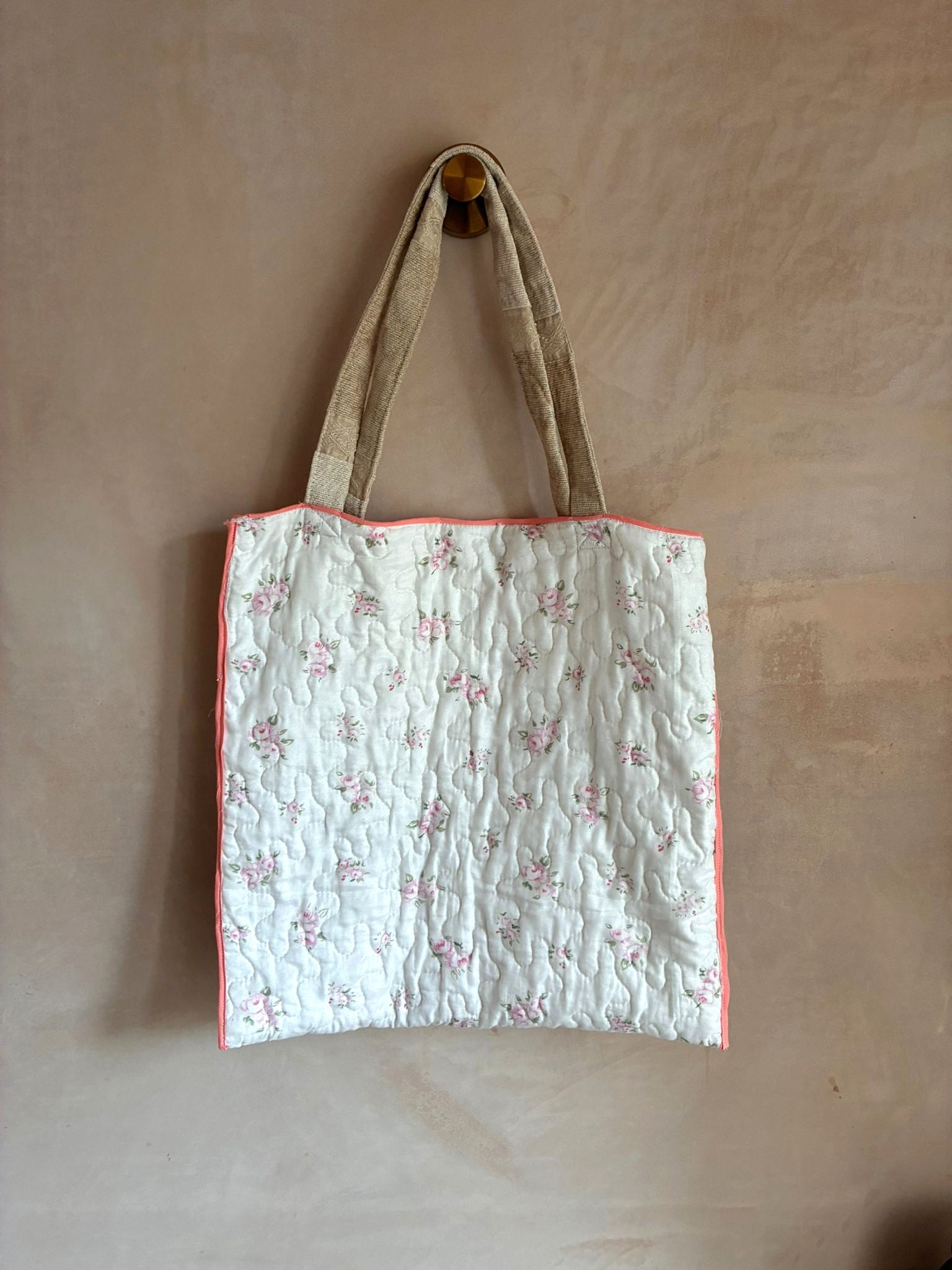 Quilted Reversible Tote Bag