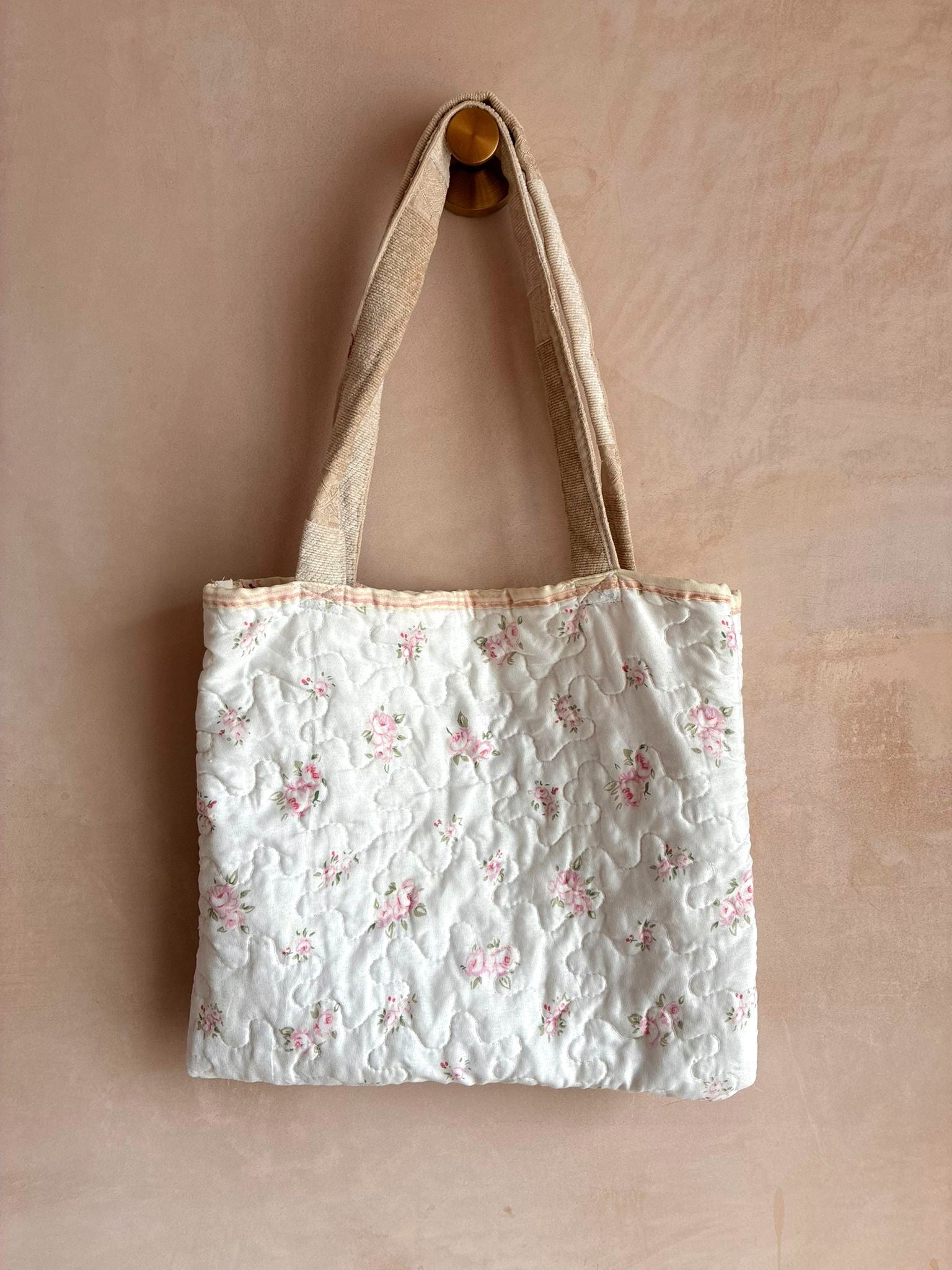 Quilted Reversible Tote Bag