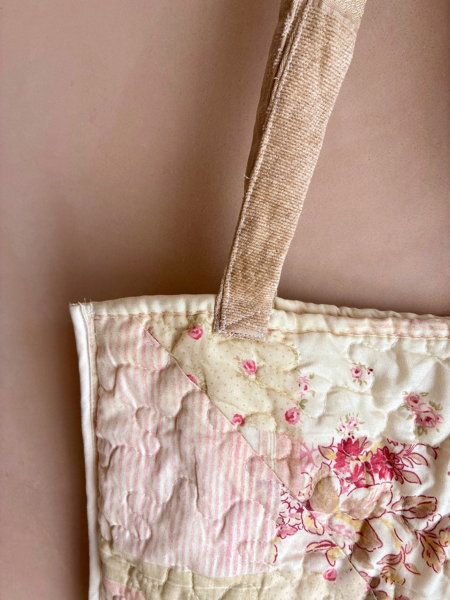 Quilted Reversible Tote Bag