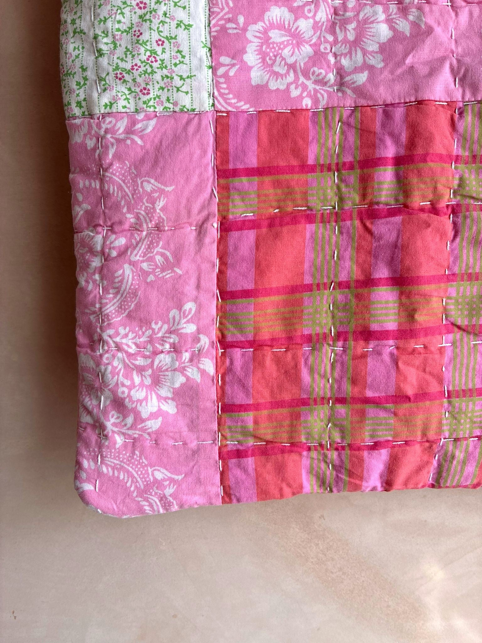 Quilted Reversible Tote Bag