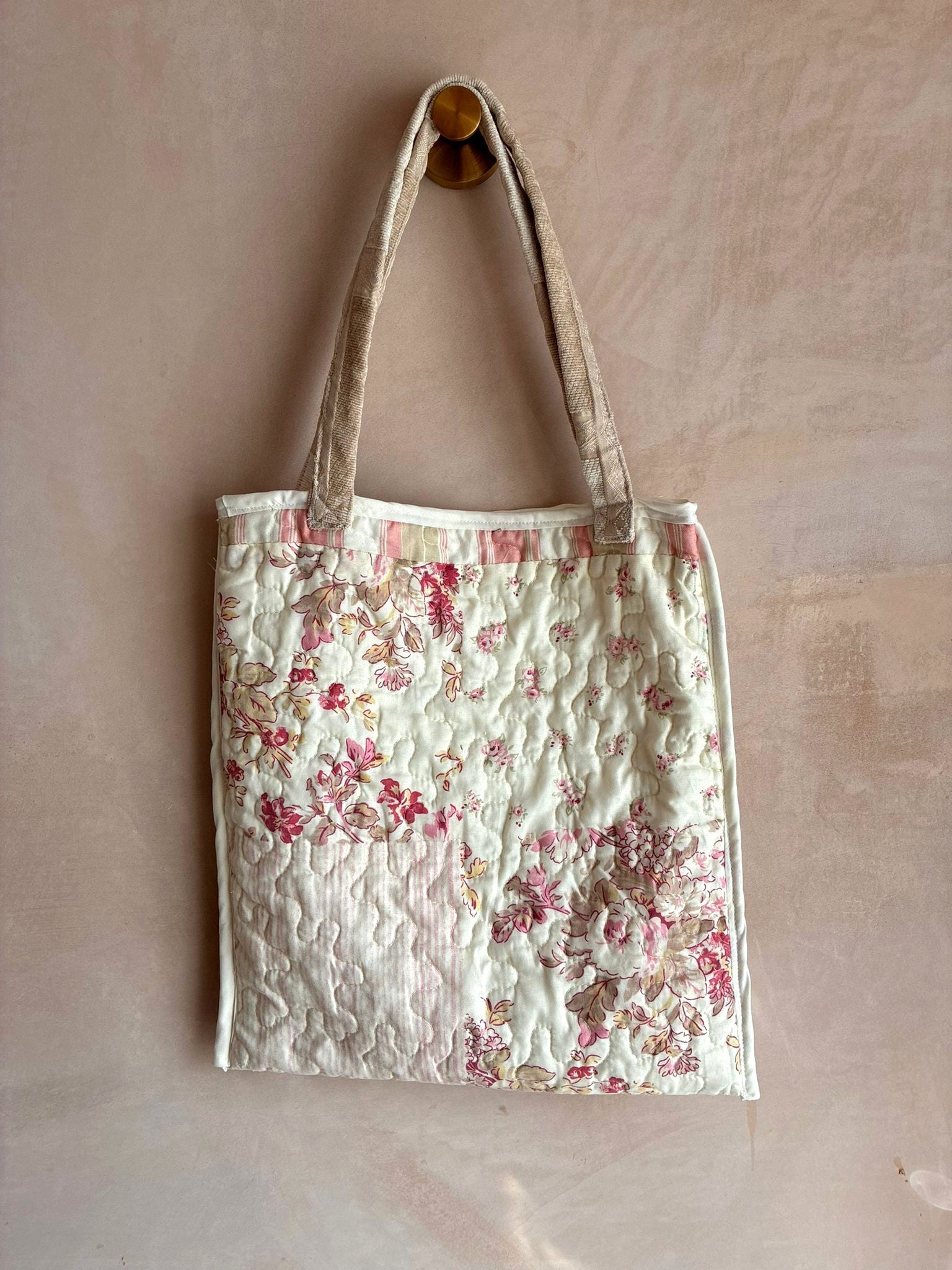 Quilted Reversible Tote Bag