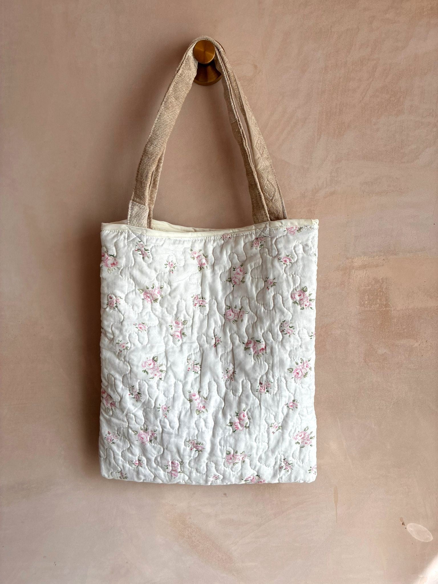 Quilted Reversible Tote Bag