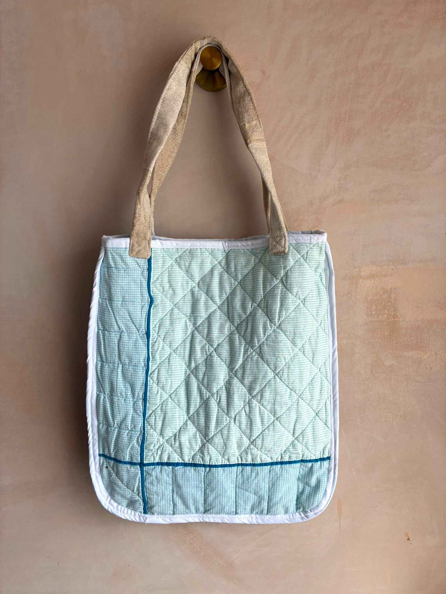 Quilted Reversible Tote Bag