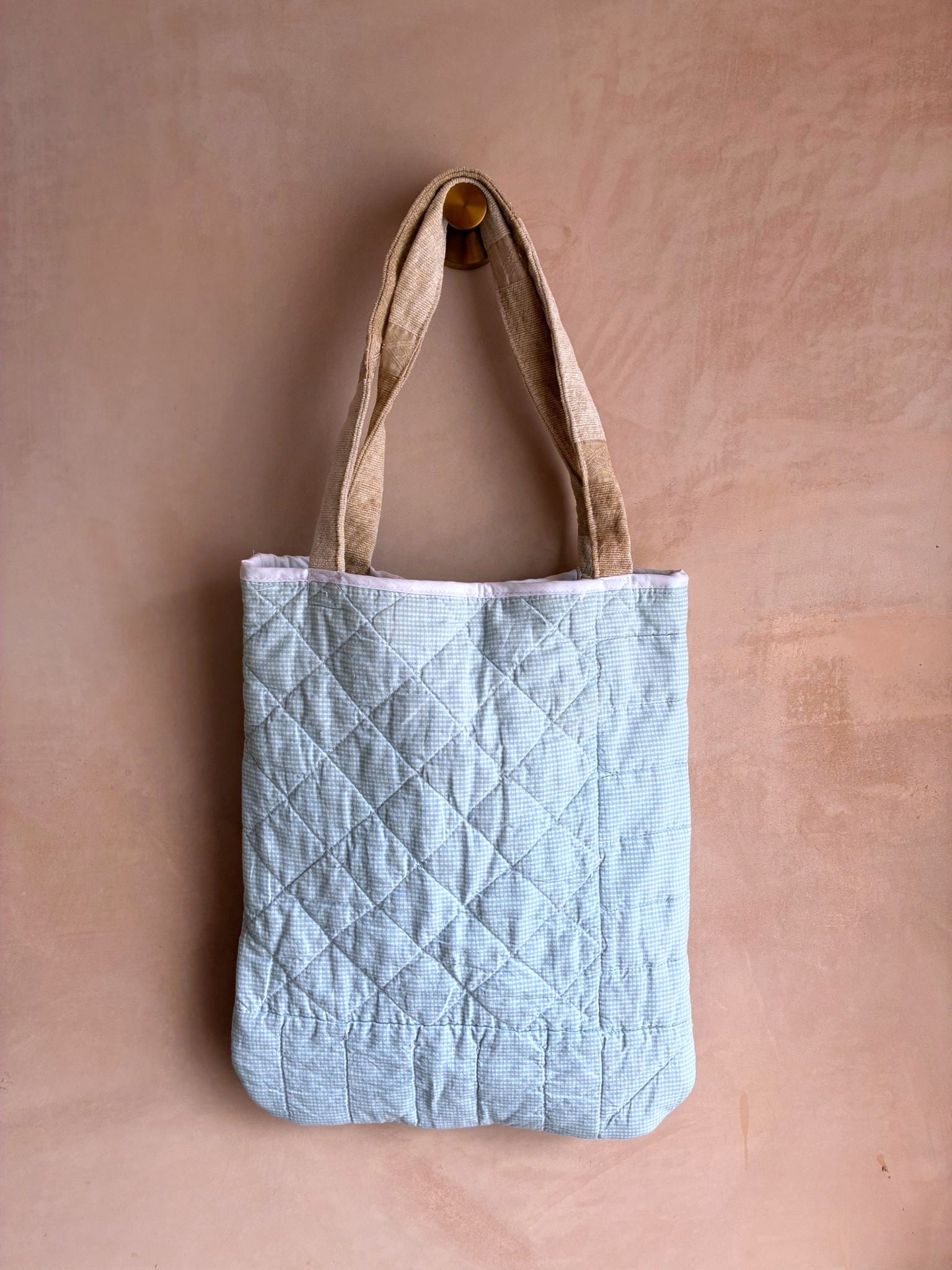 Quilted Reversible Tote Bag