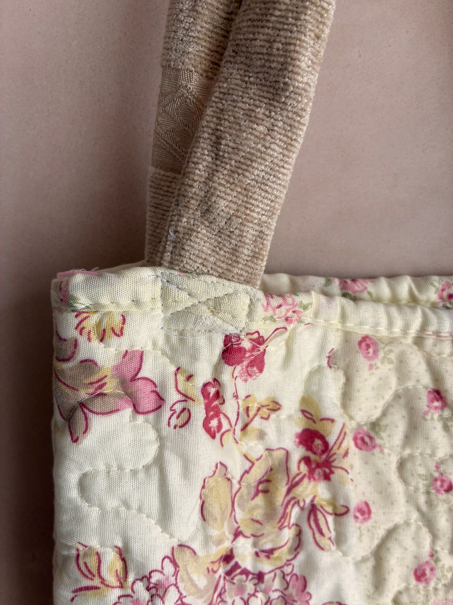 Quilted Reversible Tote Bag