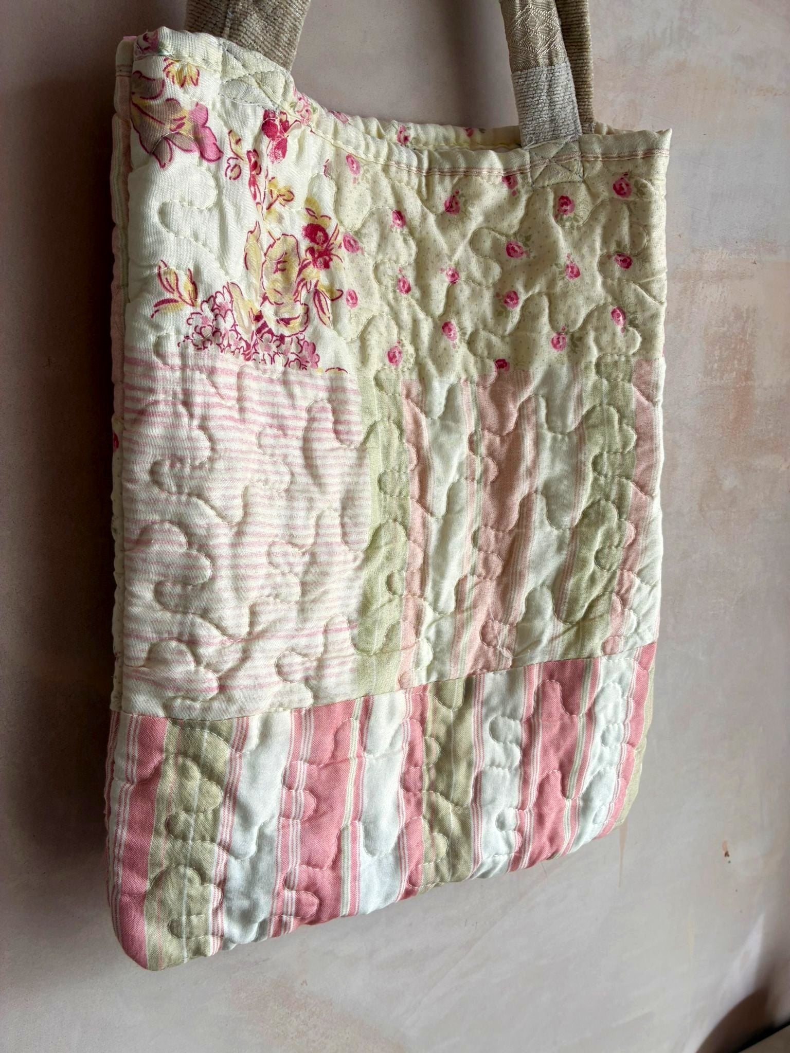 Quilted Reversible Tote Bag