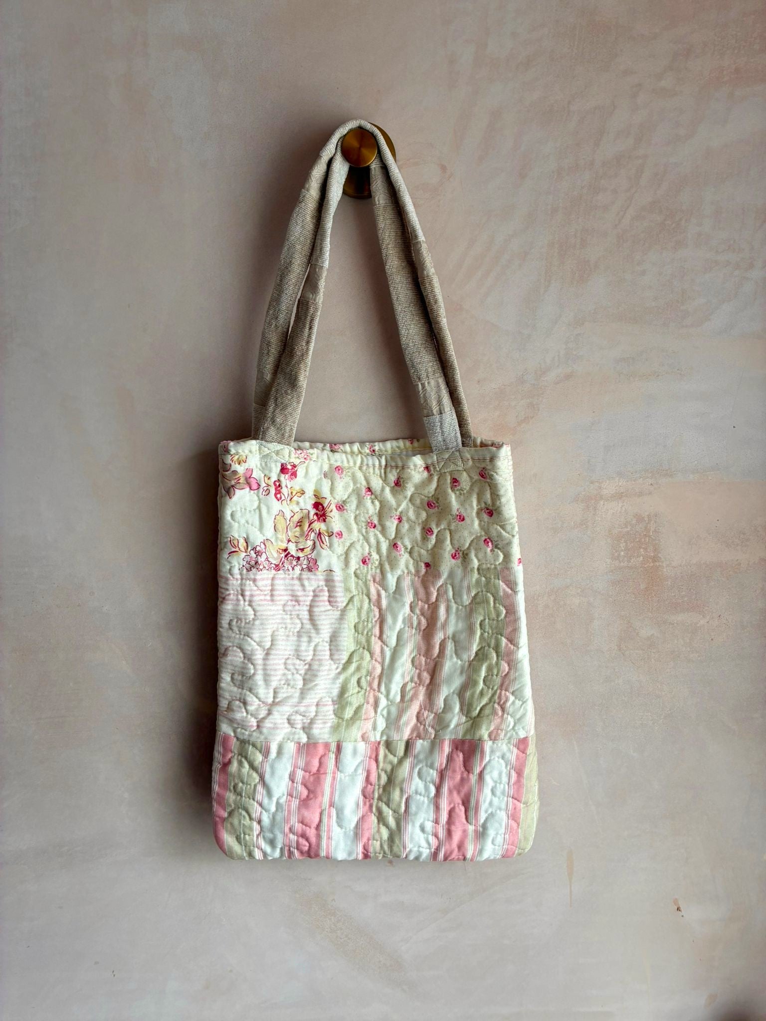 Quilted Reversible Tote Bag