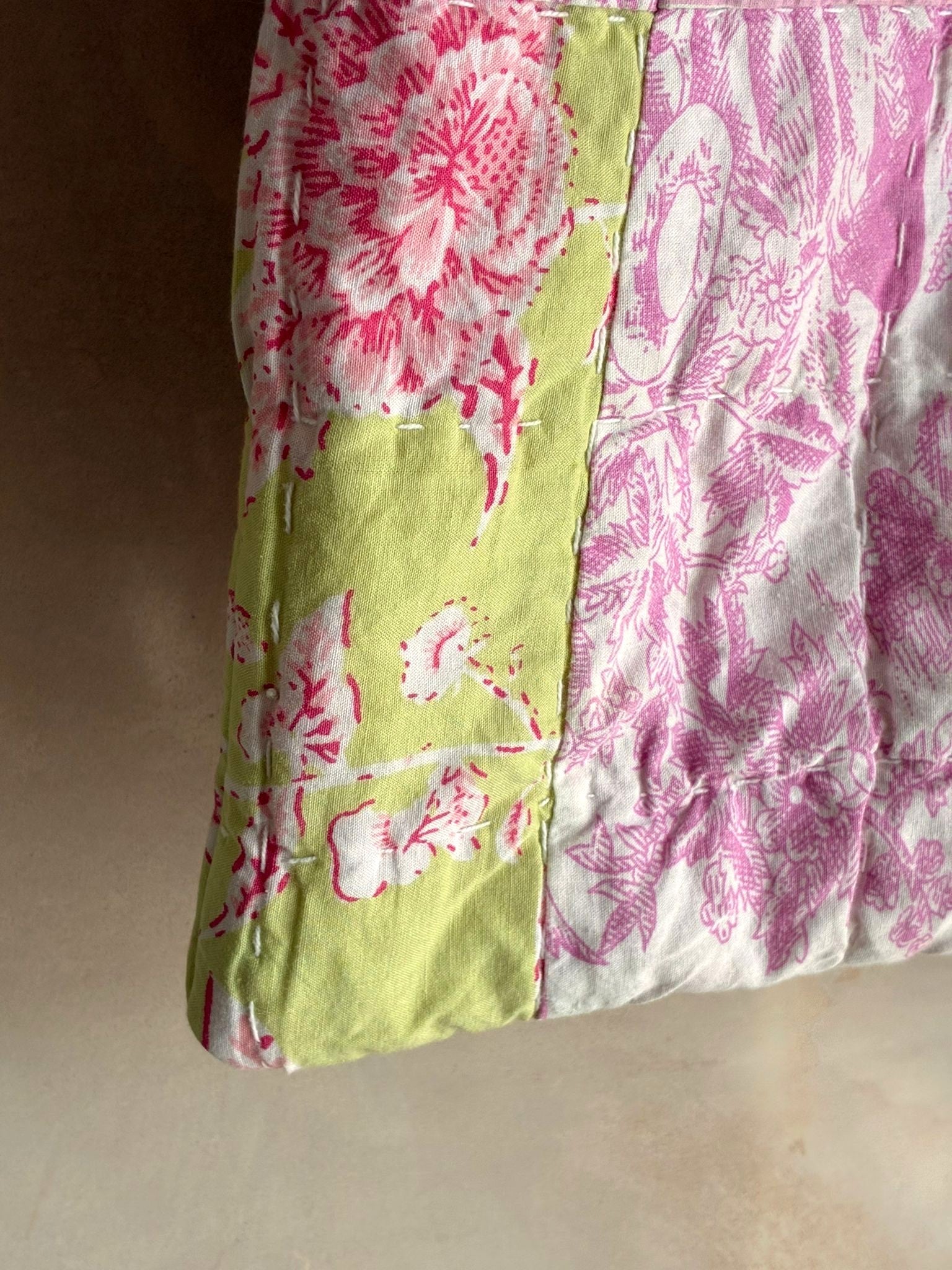 Quilted Reversible Tote Bag
