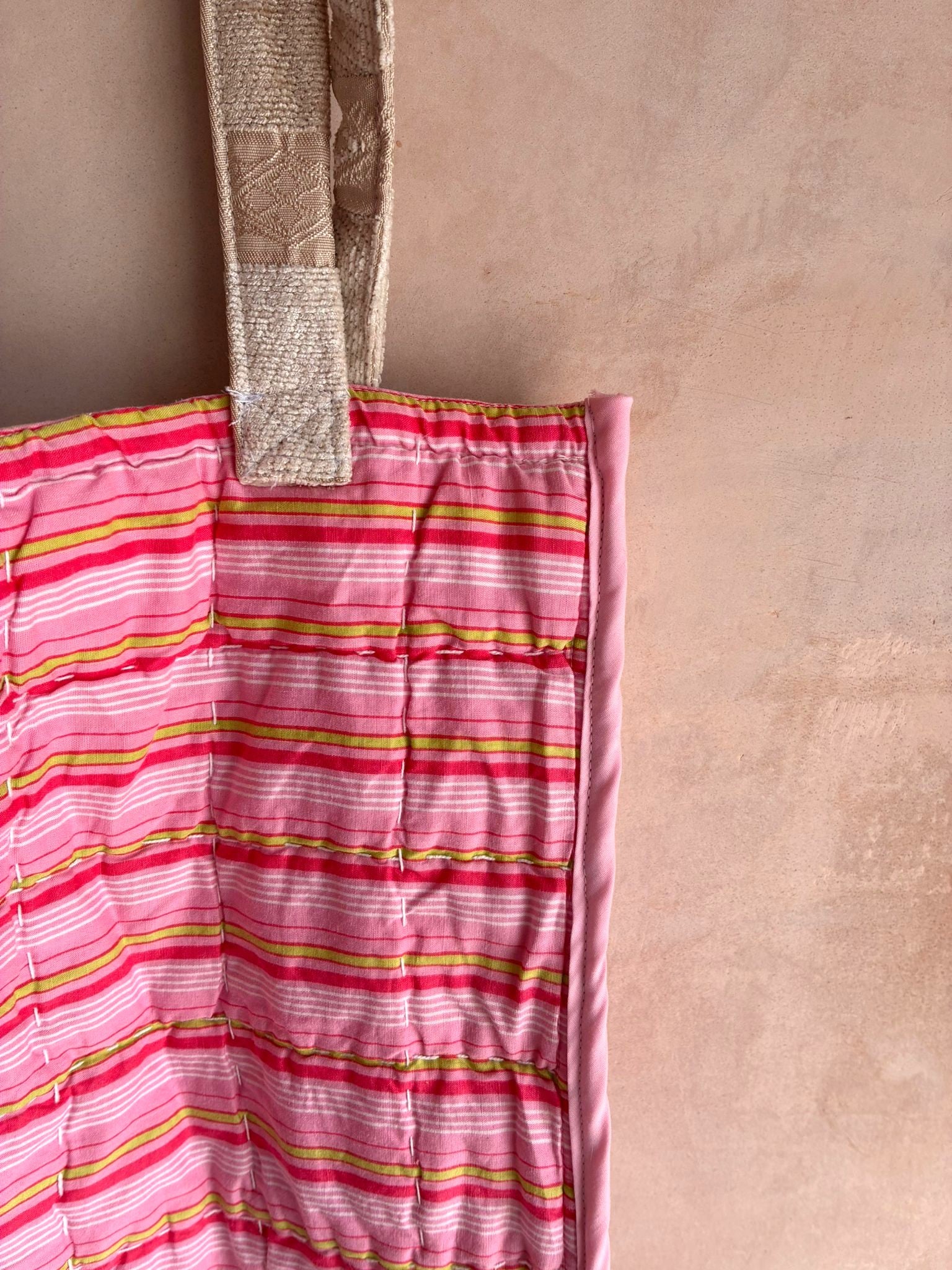Quilted Reversible Tote Bag