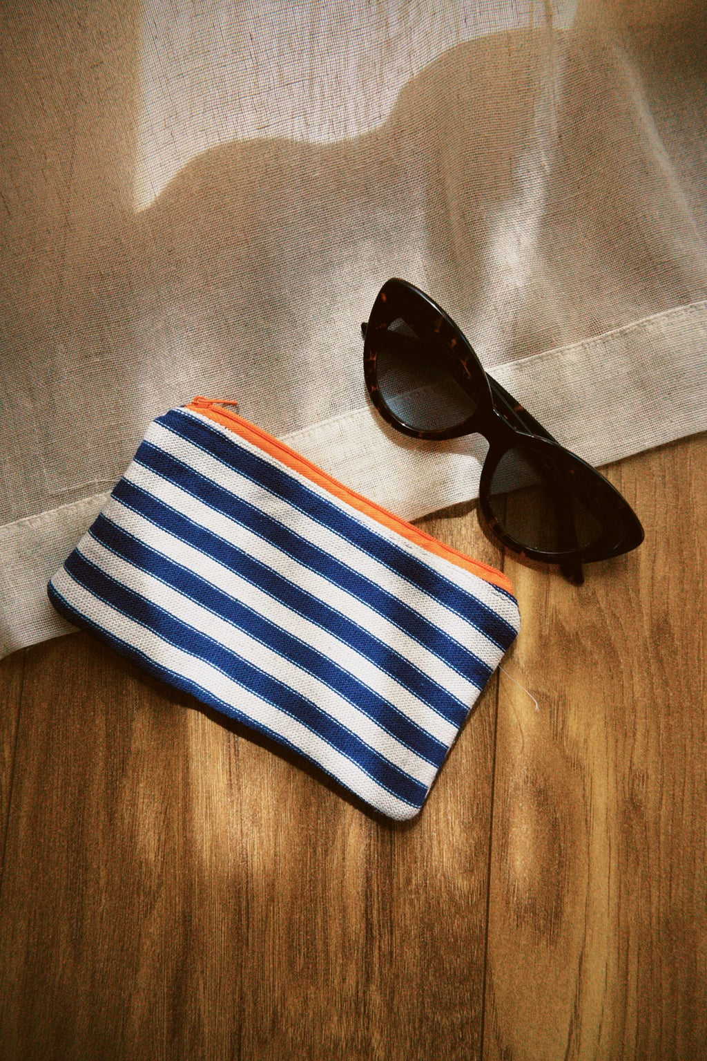 Striped Sunglasses Case