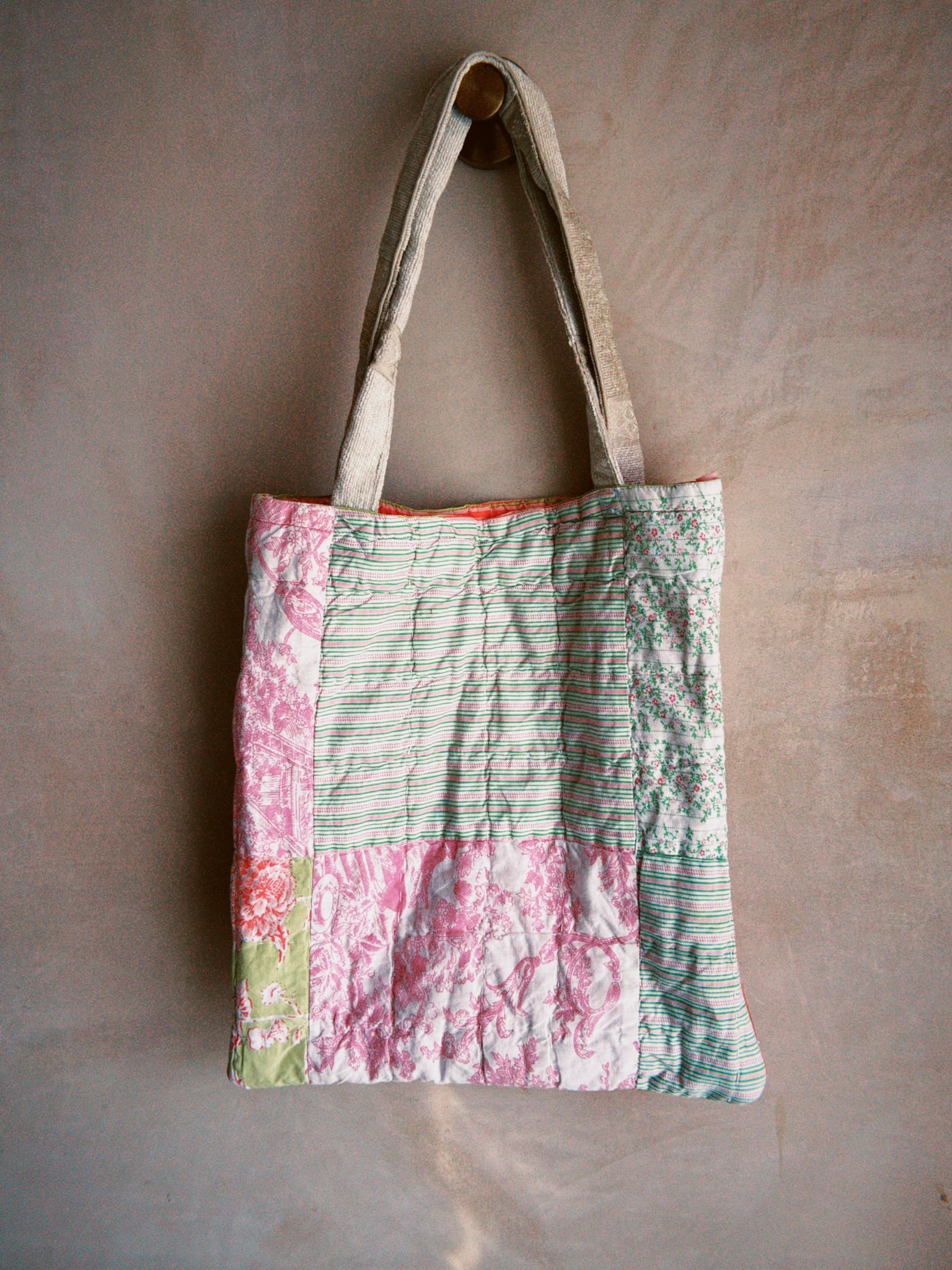 Quilted Reversible Tote Bag