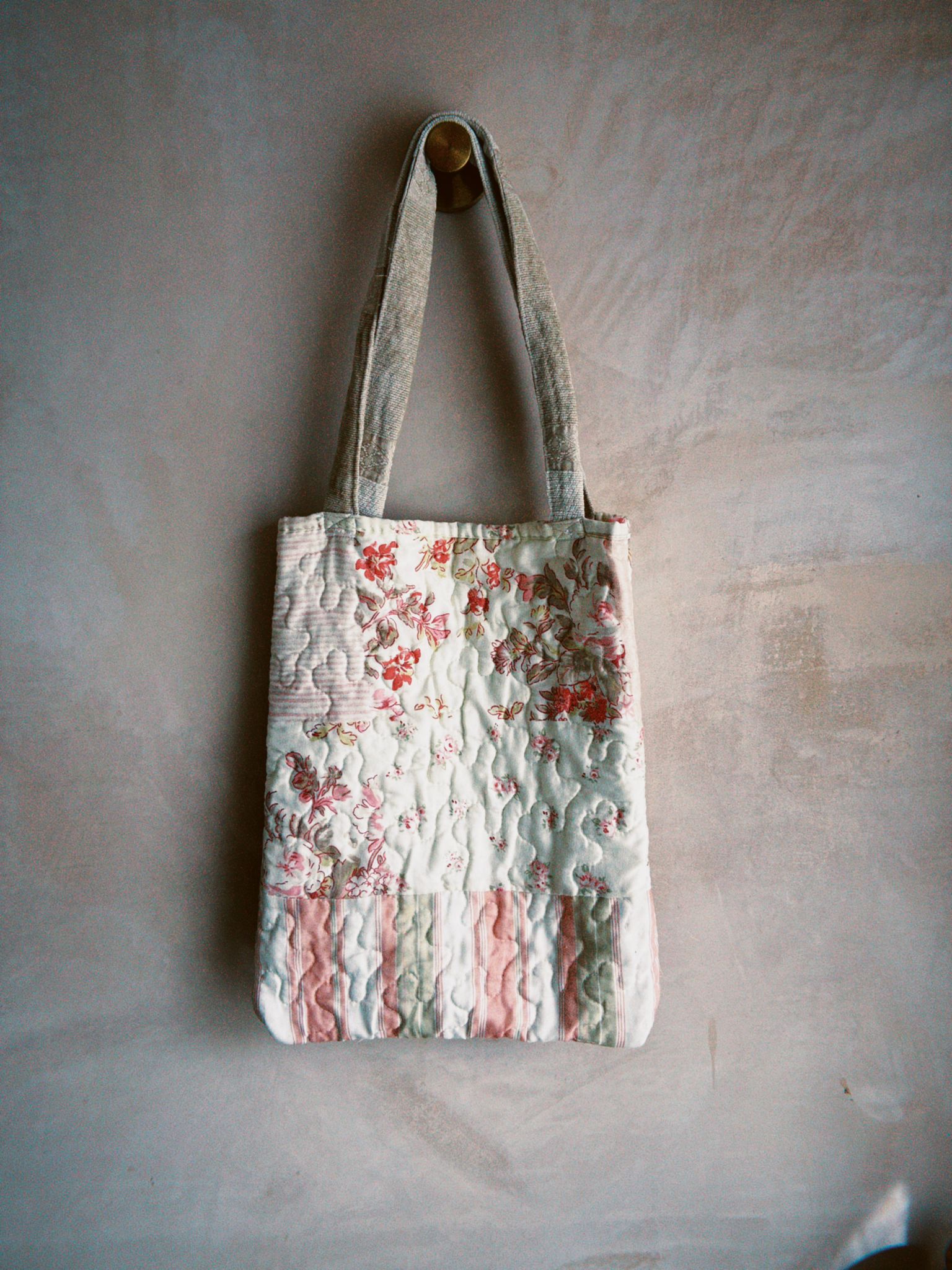 Quilted Reversible Tote Bag