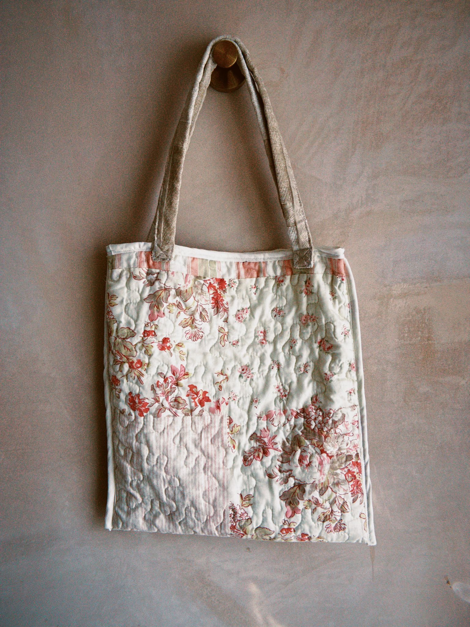 Quilted Reversible Tote Bag
