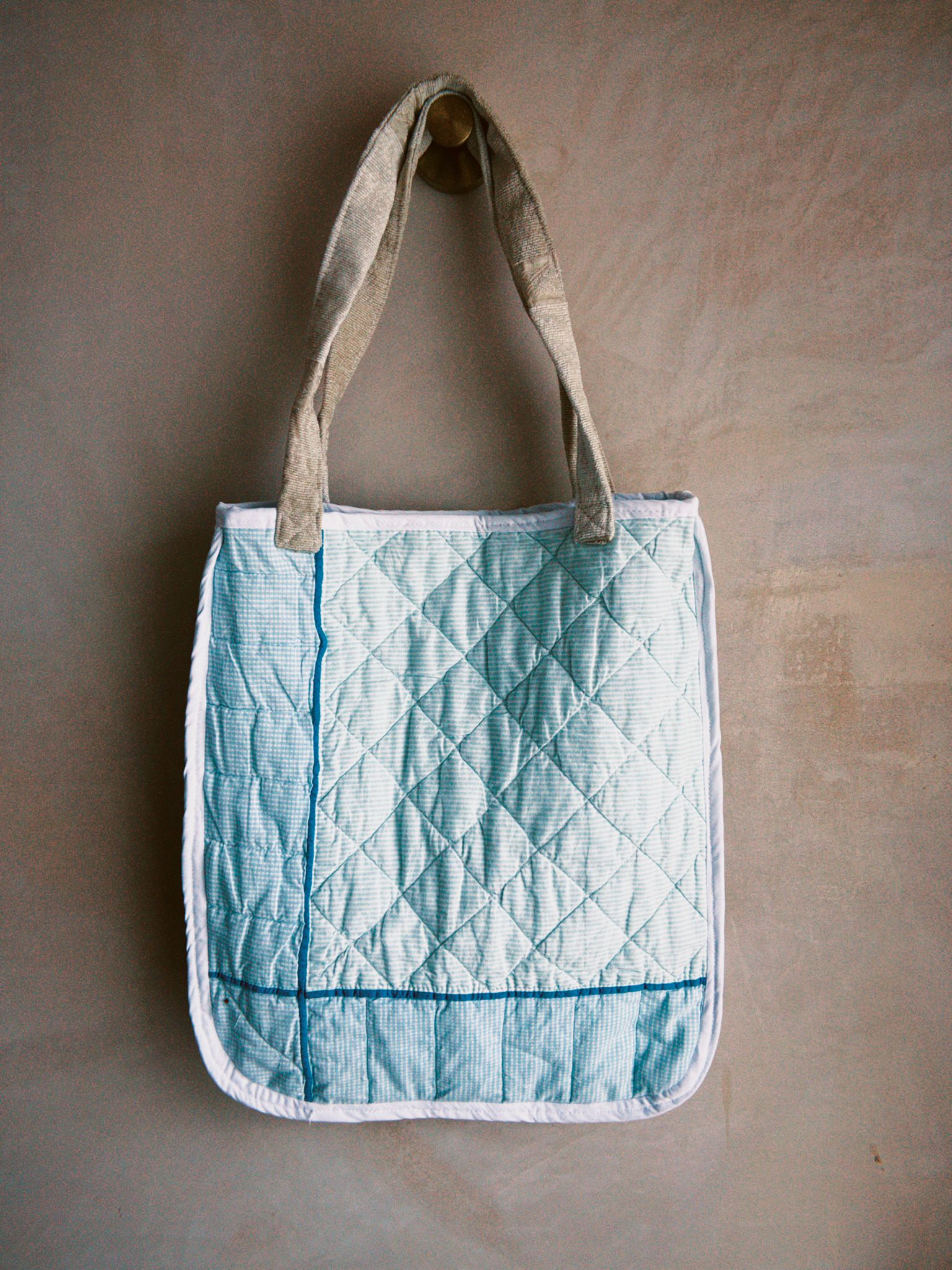 Quilted Reversible Tote Bag