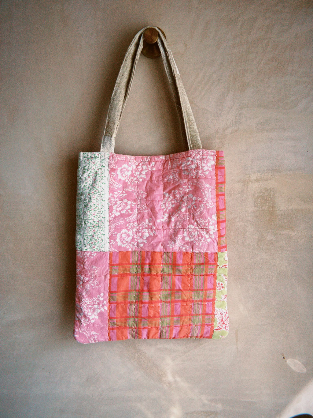 Quilted Reversible Tote Bag