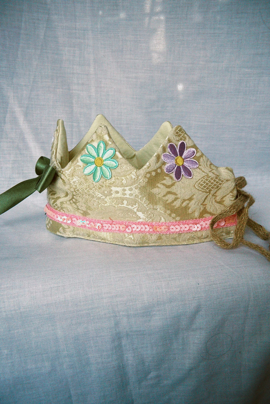 Gold Daisy Fabric Celebration Crown
