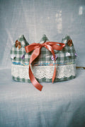 Sage Gingham Fabric Celebration Crown