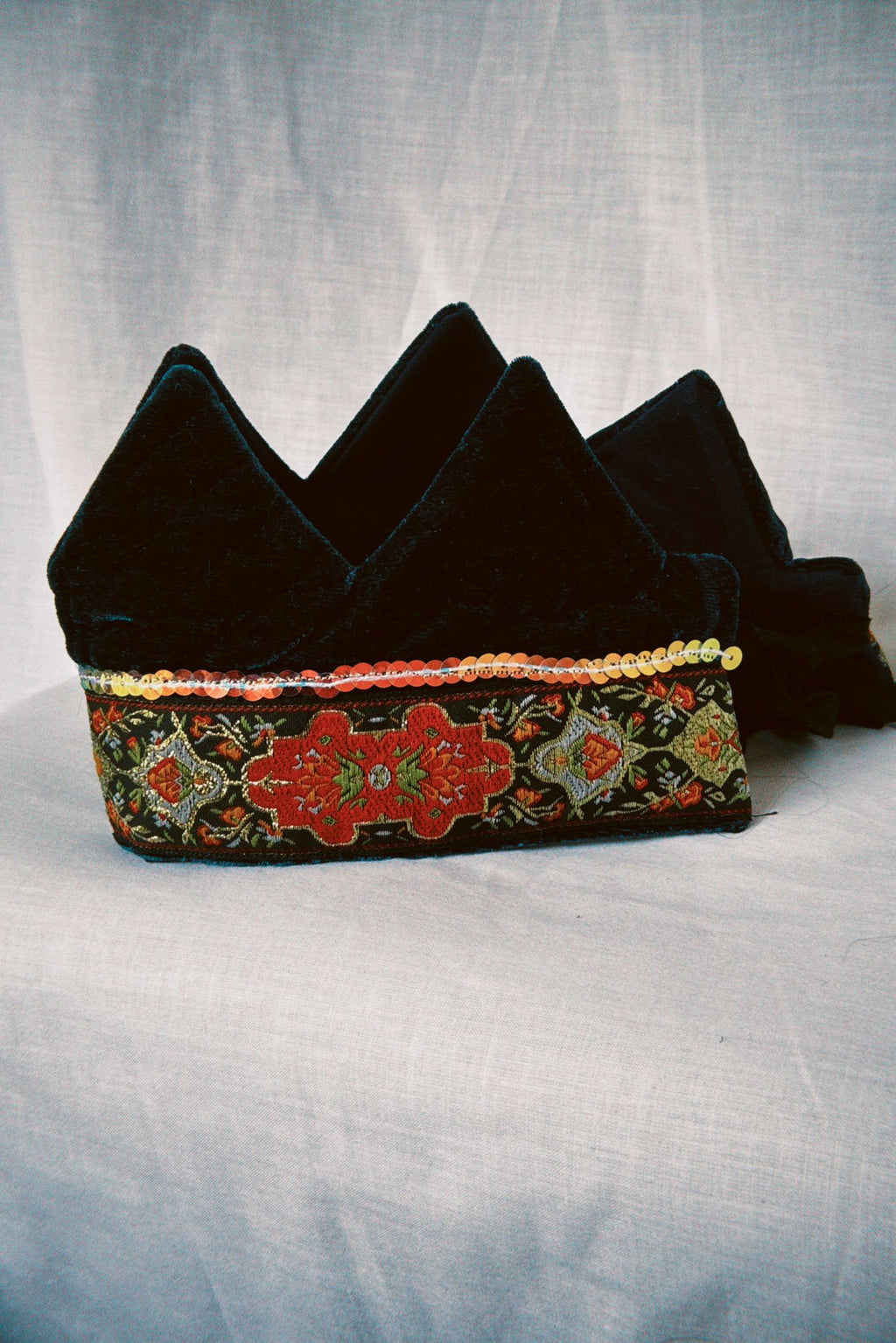 Velvet Moon Fabric Celebration Crown