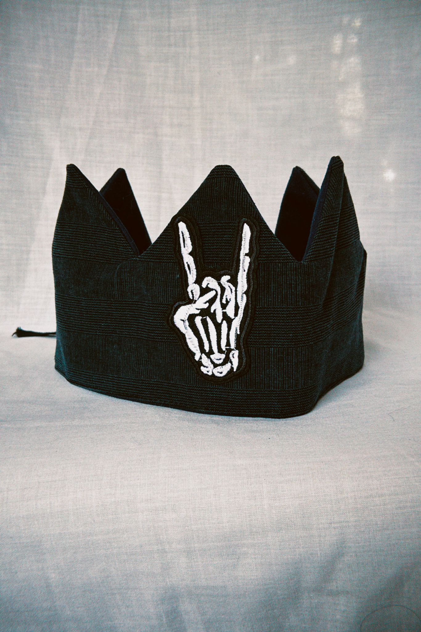 Skeleton Rock Fabric Celebration Crown
