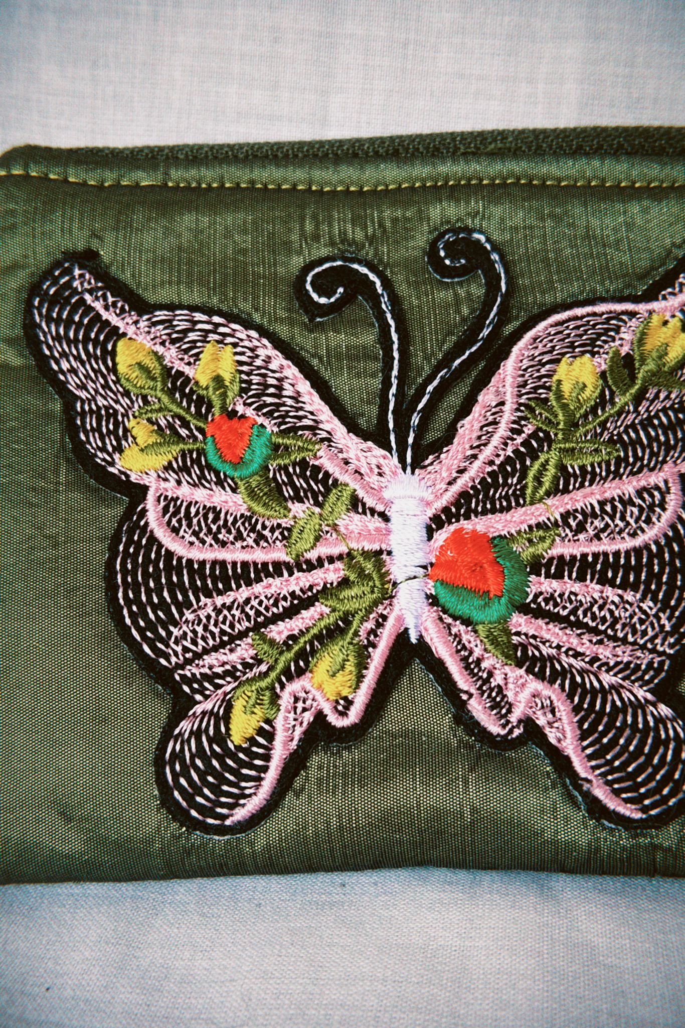Organza Butterfly Keyring Purse