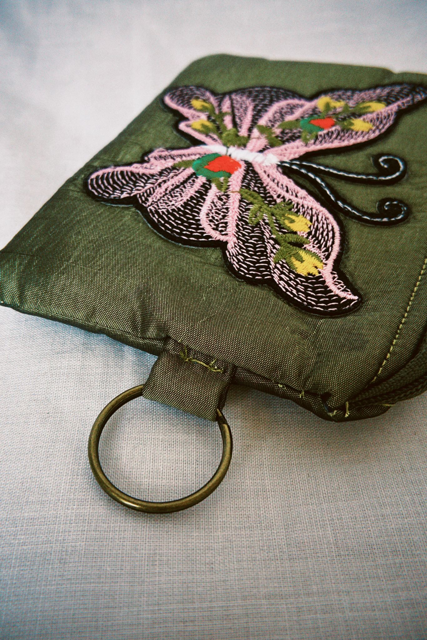 Organza Butterfly Keyring Purse