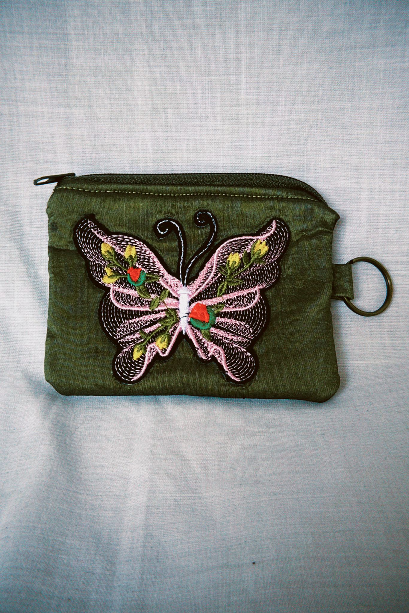 Organza Butterfly Keyring Purse