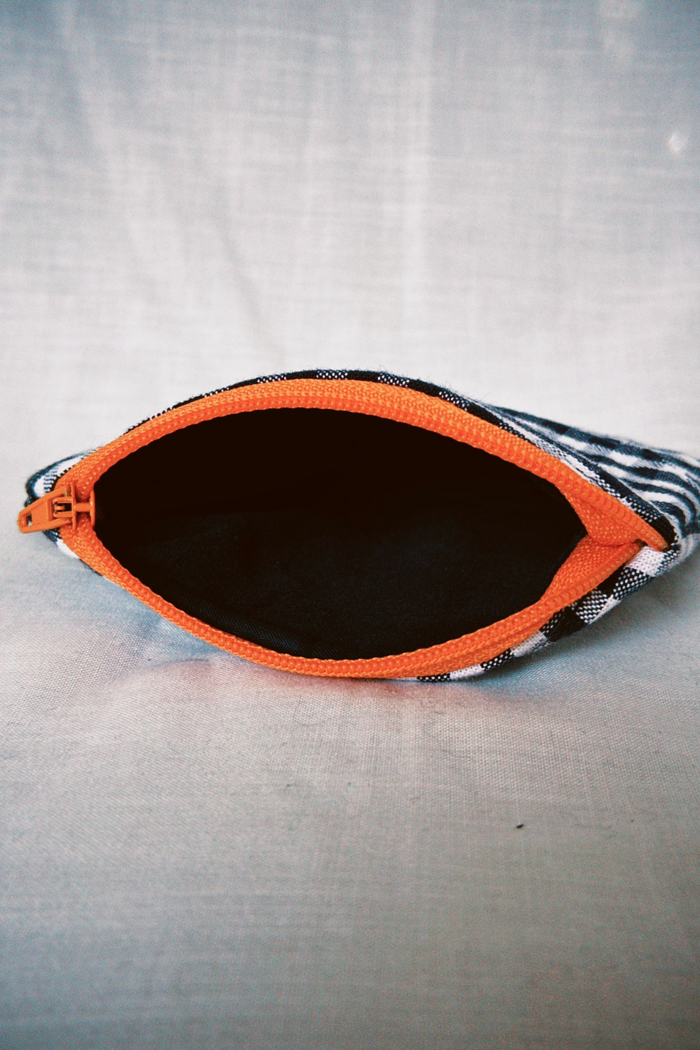 Gingham Sunflower Keyring Purse