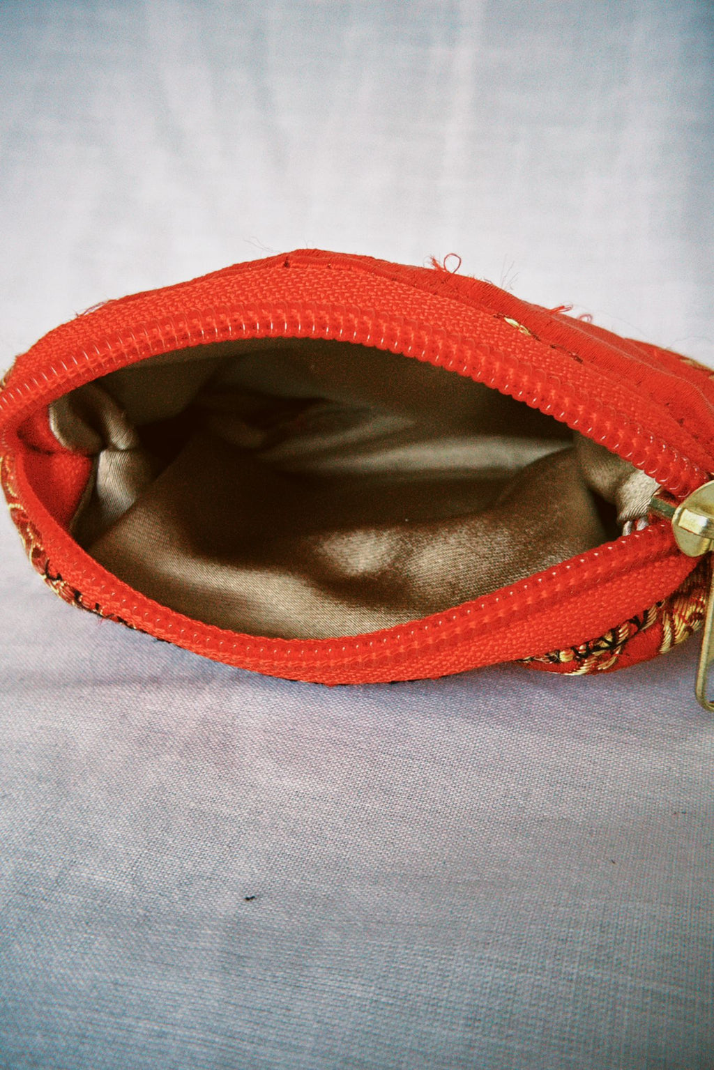 Red Satin Dragon Keyring Purse 2