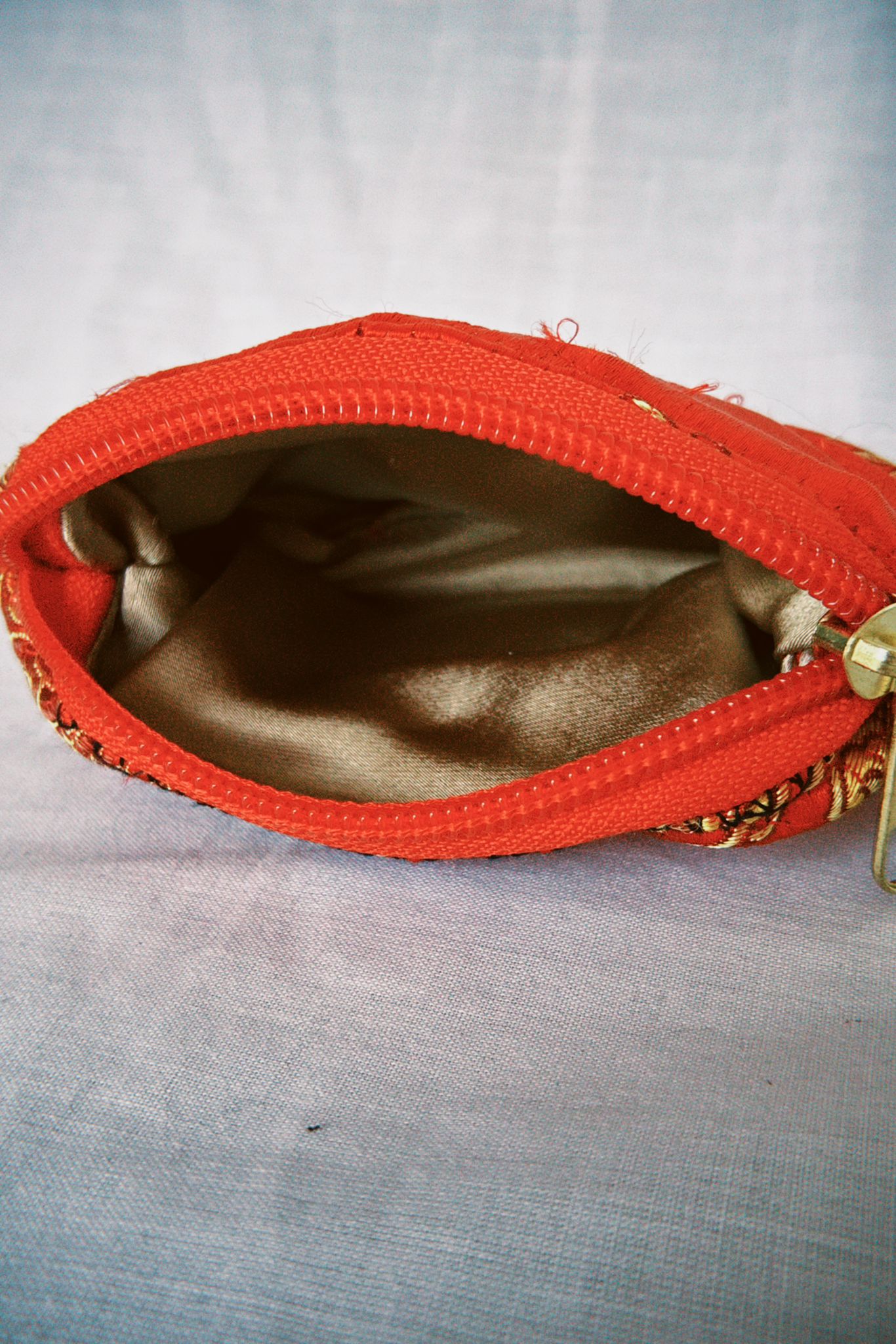 Red Satin Dragon Keyring Purse 2