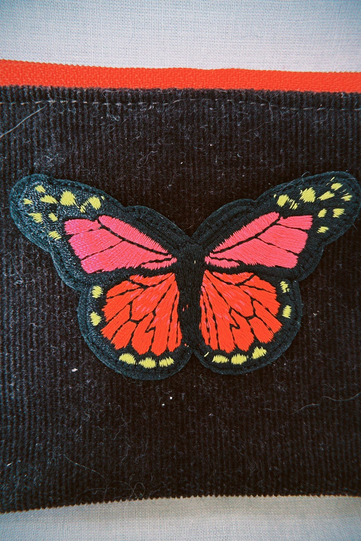 Corduroy Butterfly Coin Purse