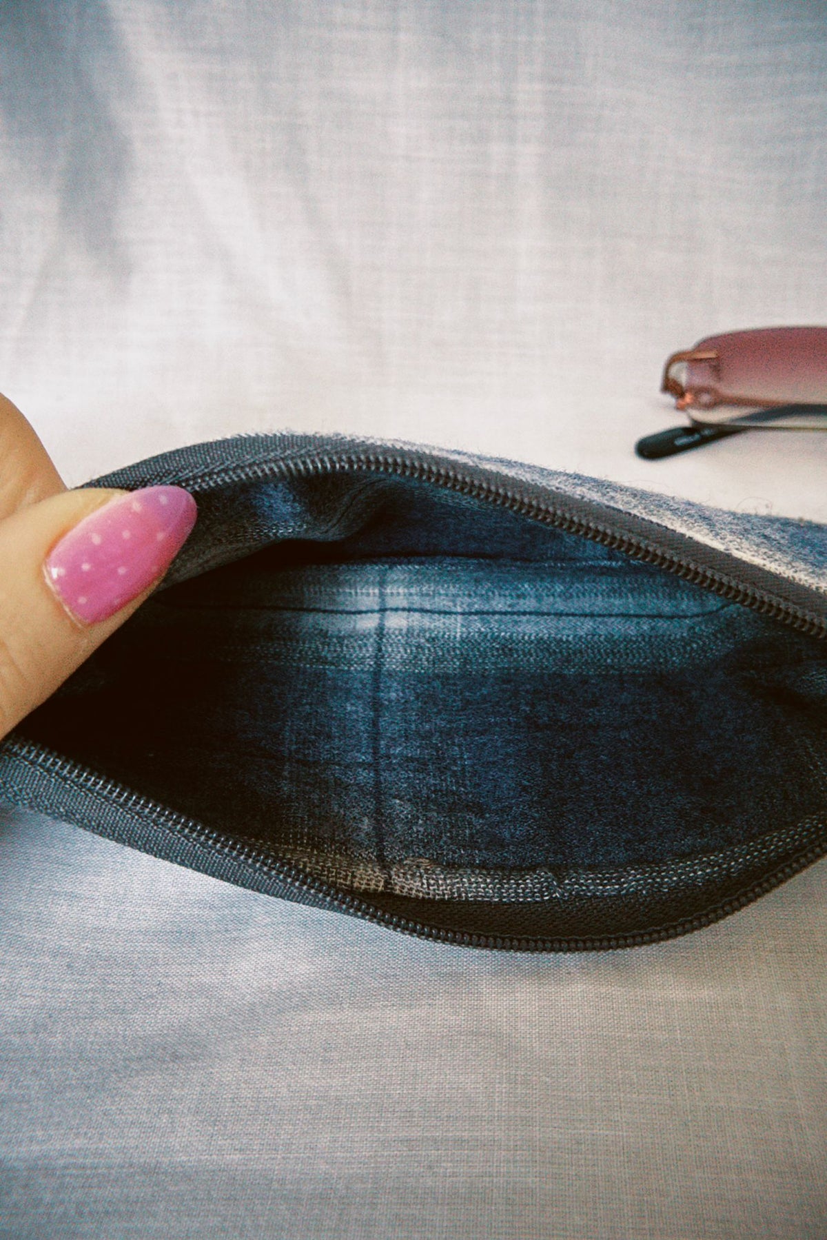 Checkered Sunglasses Case