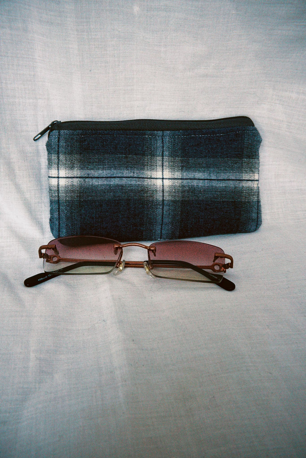 Checkered Sunglasses Case