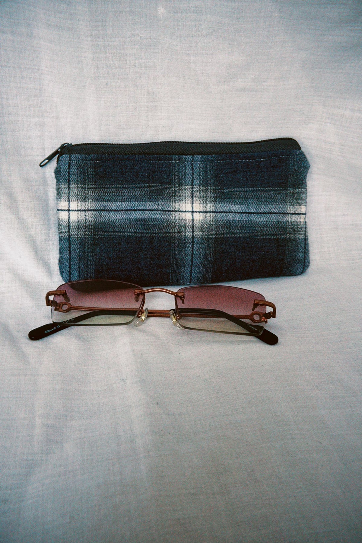 Checkered Sunglasses Case