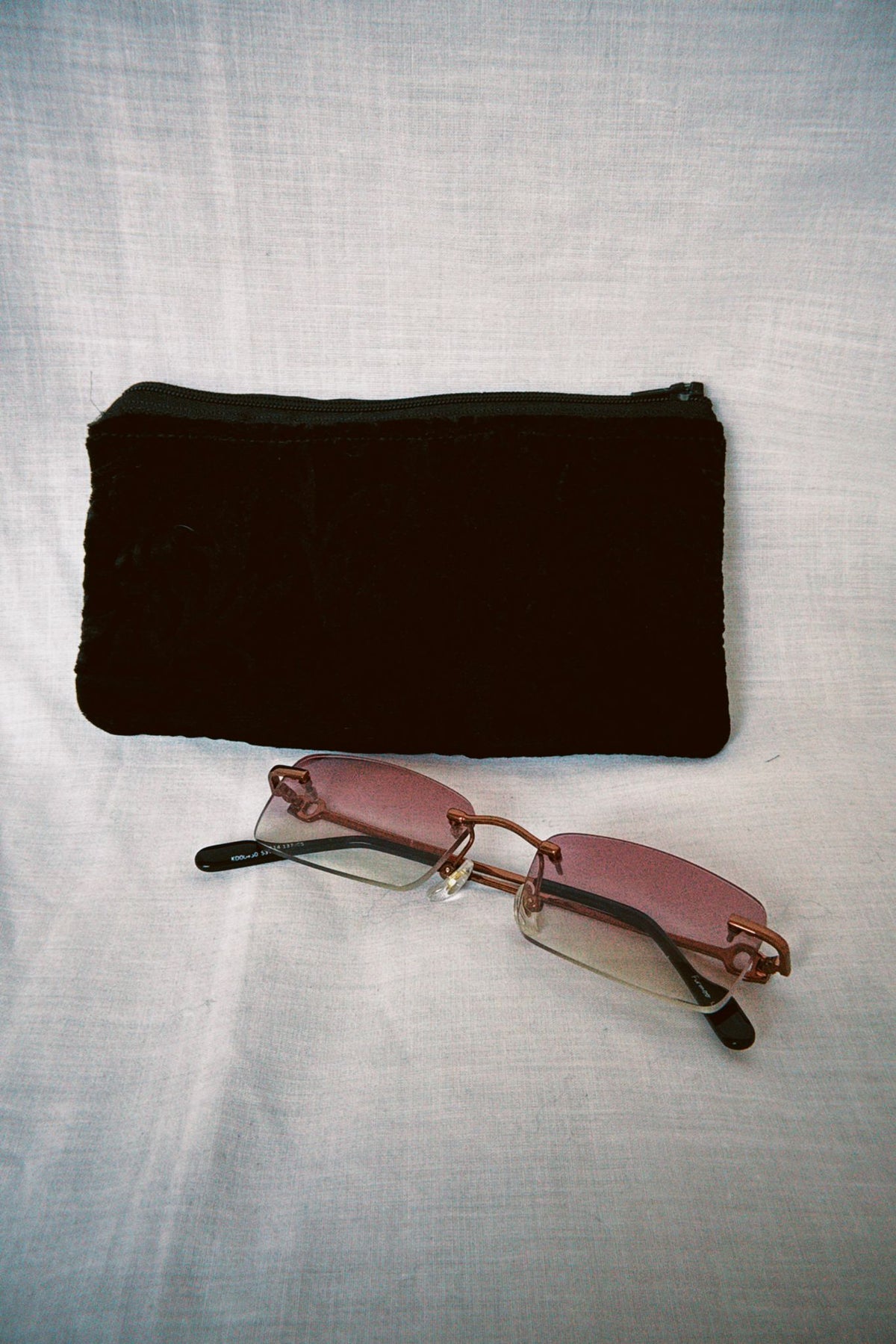 Black Velvet Sunglasses Case