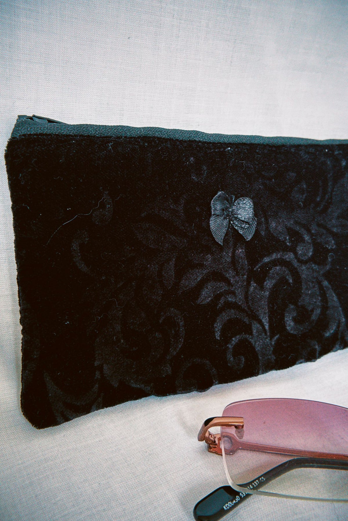 Black Velvet Sunglasses Case