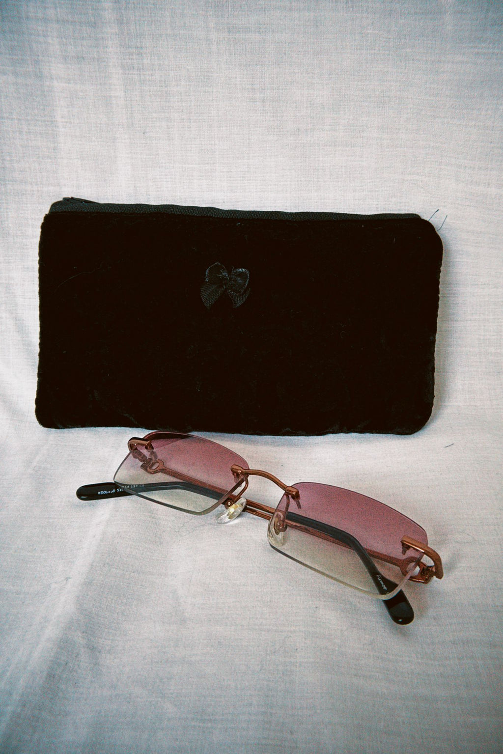 Black Velvet Sunglasses Case