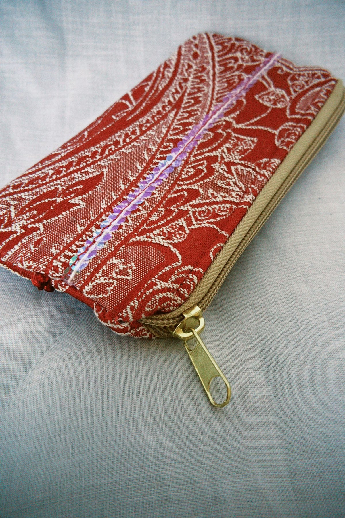 Pink Paisley Sunglasses Case