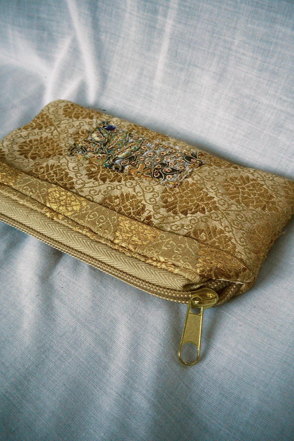 Gold Sari Sunglasses Case