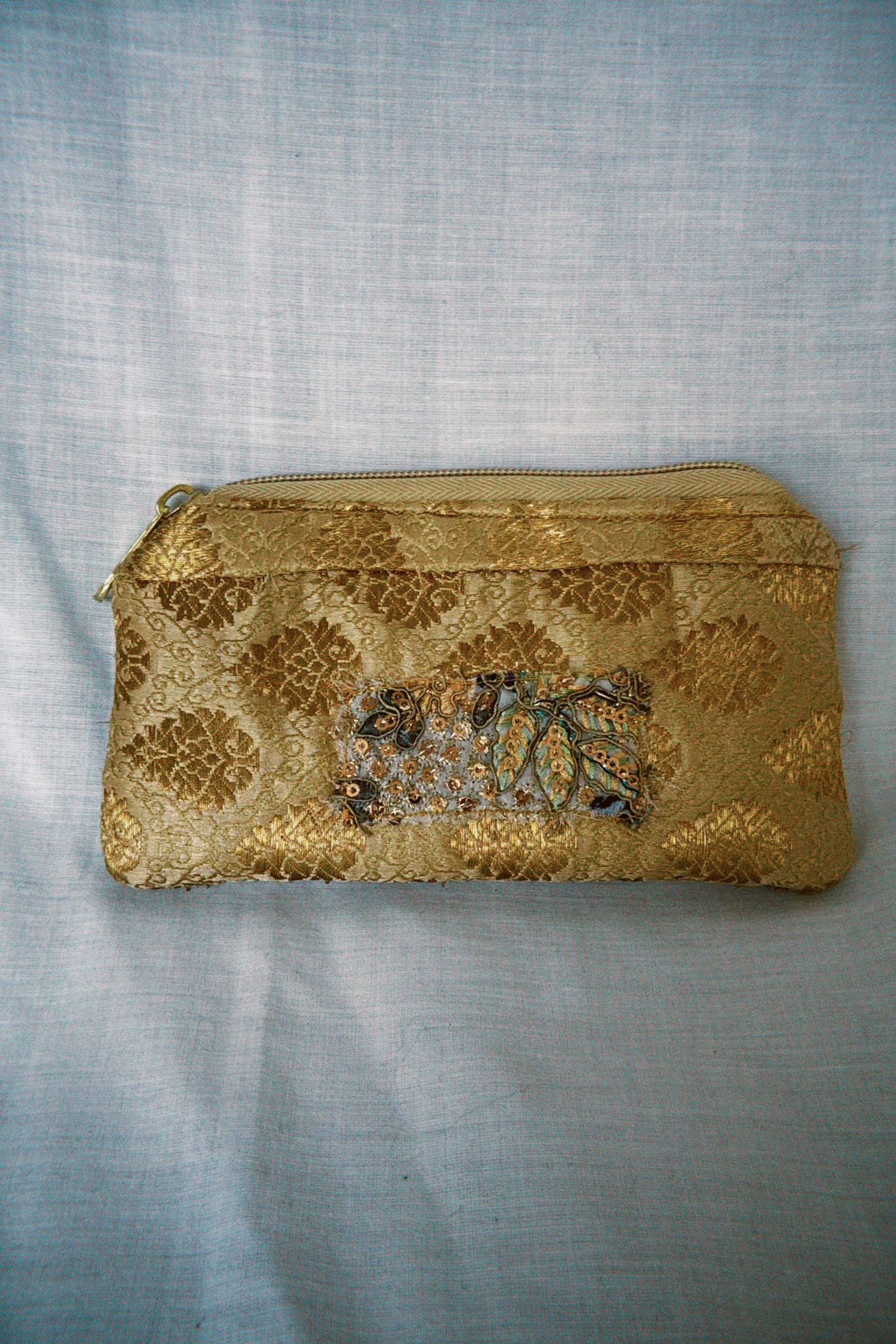 Gold Sari Sunglasses Case