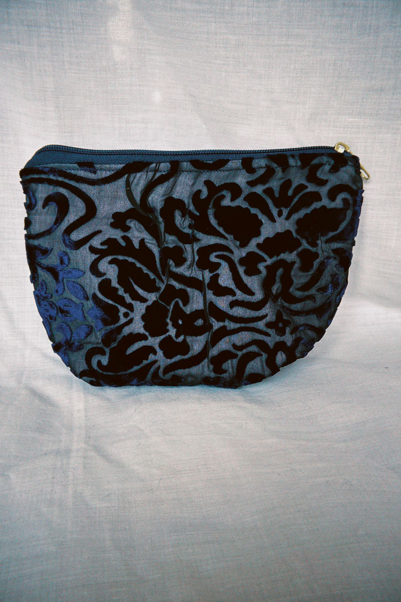 Navy Velvet Celestial Pouch
