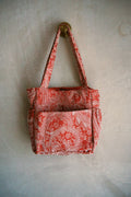 Rosewood Multi-Pocket Tote Bag