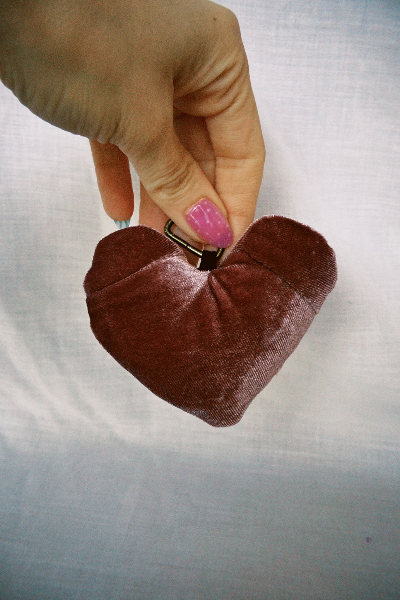 Velvet Celestial Scrappy Heart Keyring