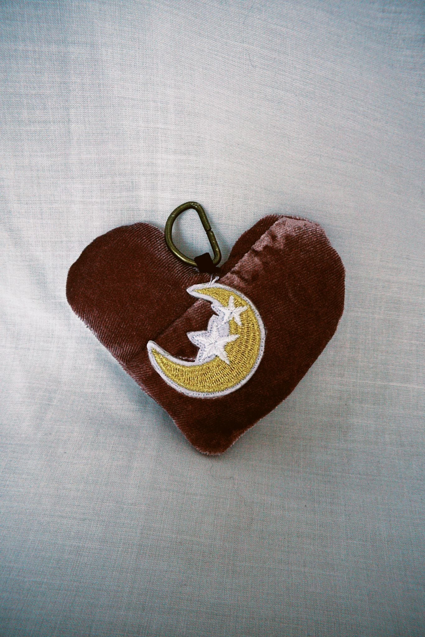 Velvet Celestial Scrappy Heart Keyring