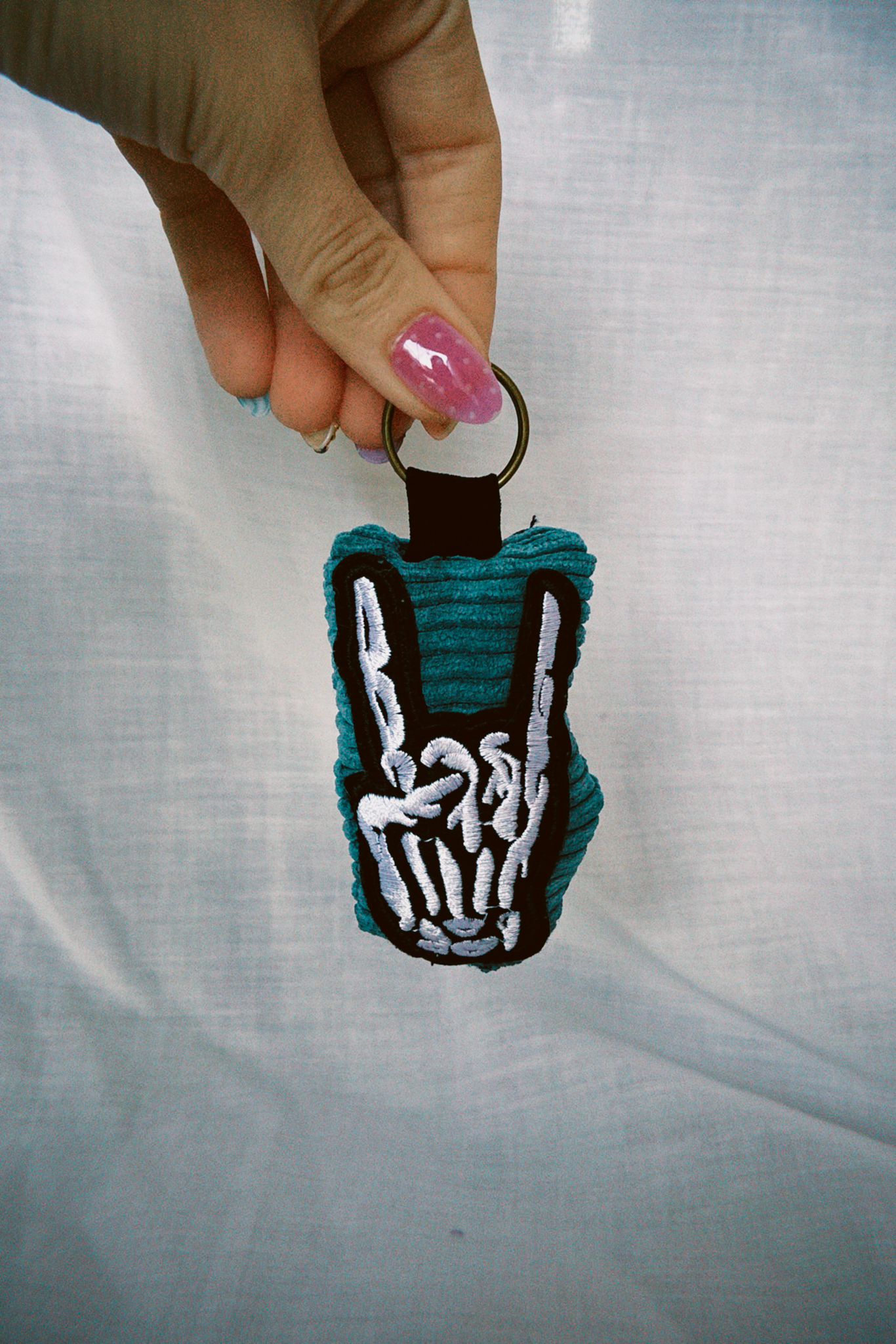 Skeletal Rock Hands Scrappy Keyring